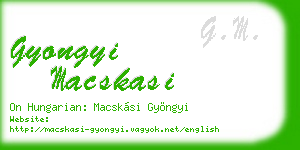 gyongyi macskasi business card